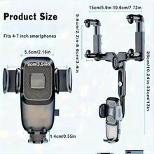 Creative Multifunctional Car Phone Holder, Retractable & Rotatable Car Navigation Mount, New Design - A - View 5