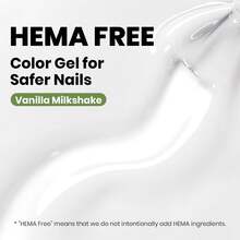 Beetles 15ml Hema Free Black Gel Polish – Silent Charm Audrey Color Long-Lasting Soak Off UV LED Glossy Manicure DIY Nail Art - 15Ml Hema-free Vanila Milkshake - 查看 2