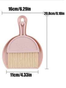 Smiling Face Desktop New Broom Keyboard Cleaning Brush Small With Dustpan Broom Set, Computer Cleaning Brush - Multicolor - View 2