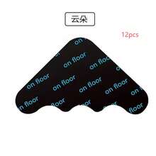 4/8/12 件超粘防滑防爬地毯抓垫，适用于客厅、餐厅、浴室地毯。防止地毯移动和卷曲。居家必备品。撕掉两侧的黑色薄膜 - 黑色 - 查看 19