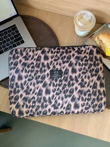 11"/14" Fashionable Leopard Print Waterproof Laptop Sleeve/Tablet Bag, Suitable For 9-11" Air 4/5 Pro 11/Mini 5/6, Shock-Resistant And Durable, Suitable For Students And Seasonal Use - Multicolor - View 13