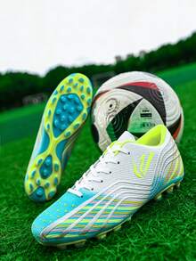 Men's Professional AG Football Shoes, Lightweight Training Shoes - Green - View 2