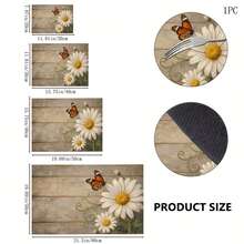 1pc Absorbent Drying Mat, Kitchen Decor Coffee Machine Mat, Handmade Coffee Pot Draining Pad, Kitchen Floor Mat, Dining Table Mat, Kitchen Counter Dish Drying Mat, Breakfast Mat, Anti-Slip Heat-Resistant Draining Mat, Diatomite Draining Mat, Hides Stains, Super Absorbent Kitchen Mat, Easy To Clean Dish Rack Mat, Suitable For Kitchen, Dining Table, Coffee Shop, Bar, Holidays, Parties, Home Decor, Holiday Gifts - Multicolor - View 7