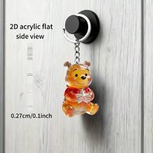 Chaveiro plano 2D em acrílico (1 unidade), ideal como presente romântico de aniversário/Dia dos Namorados para namorado(a) - Chaveiro clássico em resina, acessório moderno, perfeito para amigos, familiares ou casais. Presente plano 2D para o Dia dos Namorados, chaveiro rosa, presente de Ramadã para mãe, pai, formatura e professor. - Multicolorido - Ver 6