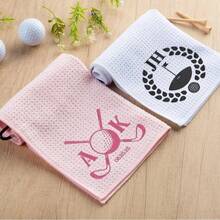 一条个性化刺绣高尔夫球巾，字母高尔夫球巾，定制高尔夫球巾，伴郎礼物，父亲节礼物，渔夫高尔夫球巾，超细纤维，涤纶和尼龙混纺，华夫格纹理，柔软材质，带登山扣，男女通用，高尔夫配件，非常适合父亲节、生日、退休等场合。也适合作为送给她、男朋友、女朋友、家人、朋友的礼物，返校礼物，办公用品，学习用品或教师节礼物。 - 彩色 - 查看 13