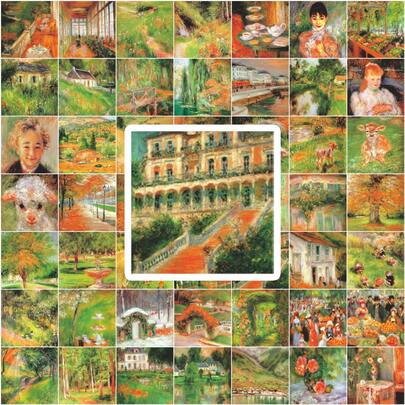 60张暖色调乡村印象涂鸦贴纸 - 防水乙烯基材质，适用于行李箱、笔记本、笔记本电脑、杯子等 - 复古美学DIY剪贴簿装饰