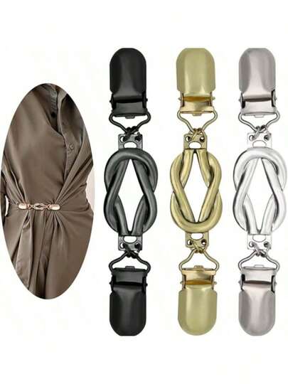 1/3 قطعة مشابك كنزة صوفية قديمة، مشابك كارديجان، مشابك فستان/بنطلون، مشابك زخرفية للفستان للنساء، مشابك وشاح ملتوية بطراز رجعي