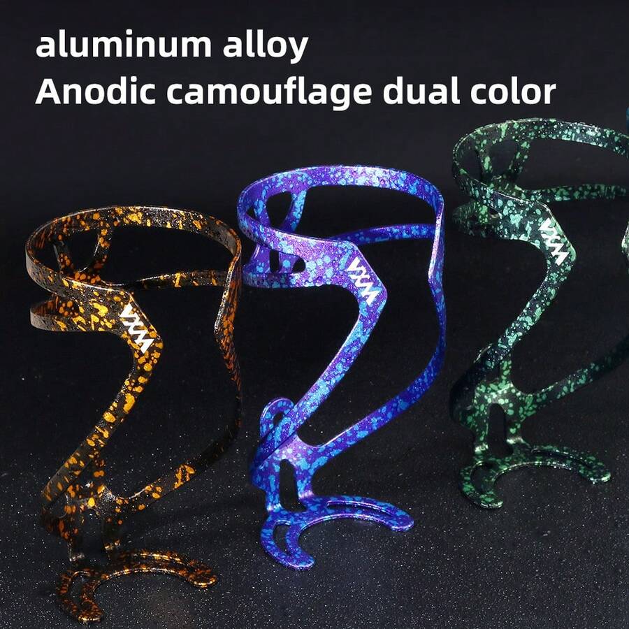 VXM Camouflage Aluminum Alloy Water Bottle Cage, Universal Mountain Road Bicycle Cycling Accessories - Multicolor - View 1