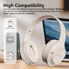 2026新款重低音无线耳机，便携式可折叠音乐耳机，骑行跑步休闲无线耳机，游戏全耳式无线耳机，TYPE-C充电 - 查看 11