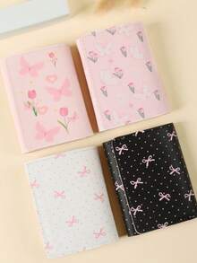 1 PC Butterfly Short And Cute Three-Fold Wallet With Multiple Functions, Wallet, ID Holder, And Card Pocket - Multicolor - View 3