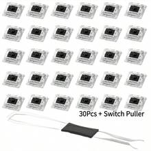 50pcs/100pcs Practical Blue/Black/Red/Brown Mechanical Keyboard Switches, Hot-Swappable Cross Axis Core - With Keycap Puller - Multicolor - View 24