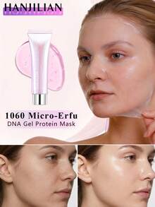 HANJILIAN 1060 微晶肌肤 DNA 透明质酸钠胶原蛋白兰花油膜面膜 - 保湿抗衰老撕拉式面膜，含胶原蛋白，65克 - Sodium collagen powder - 查看 1