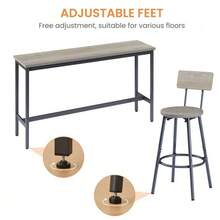 Dining Table & Chair Sets - Black + Gray - View 8