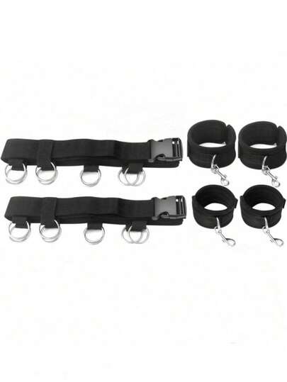 SM Product Bed Bondage Set, Sex, Sexy, Handcuffs, Leg Irons, SM Adult Fun Bondage Toys, Sex Tools, Sex Toys, Couples Adult Sex Products.