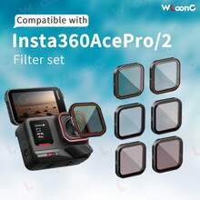 For Insta360 AcePro2/AcePro Filter Kit, Multi-Coated/ Optical Glass/Aluminum Alloy Frame, Perfect Camera Shooting Accessory For Outdoor Sports, Campus Photography, Party And Holiday Travel, Lightweight Buckle Design | Easy Installation | Creative Wedding Filters - View 5