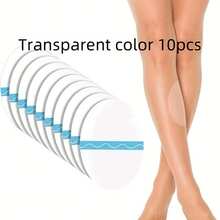 10-Pack Anti-Chafing Thigh Pads, Self-Adhesive Transparent Invisible Thigh Protectors, Sweat-Absorbing Comfortable Body Patches To Prevent Friction, Suitable For Fitness And Running Use - 透明 - 10 件 - 查看 13