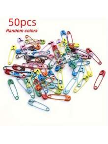 50pcs Colorful Safety Pins - Small Size, Ideal For Sewing And Crafting, Multiple Colors Available, Transparent Storage Box Packaging, Sewing Accessories - Multicolor - View 7