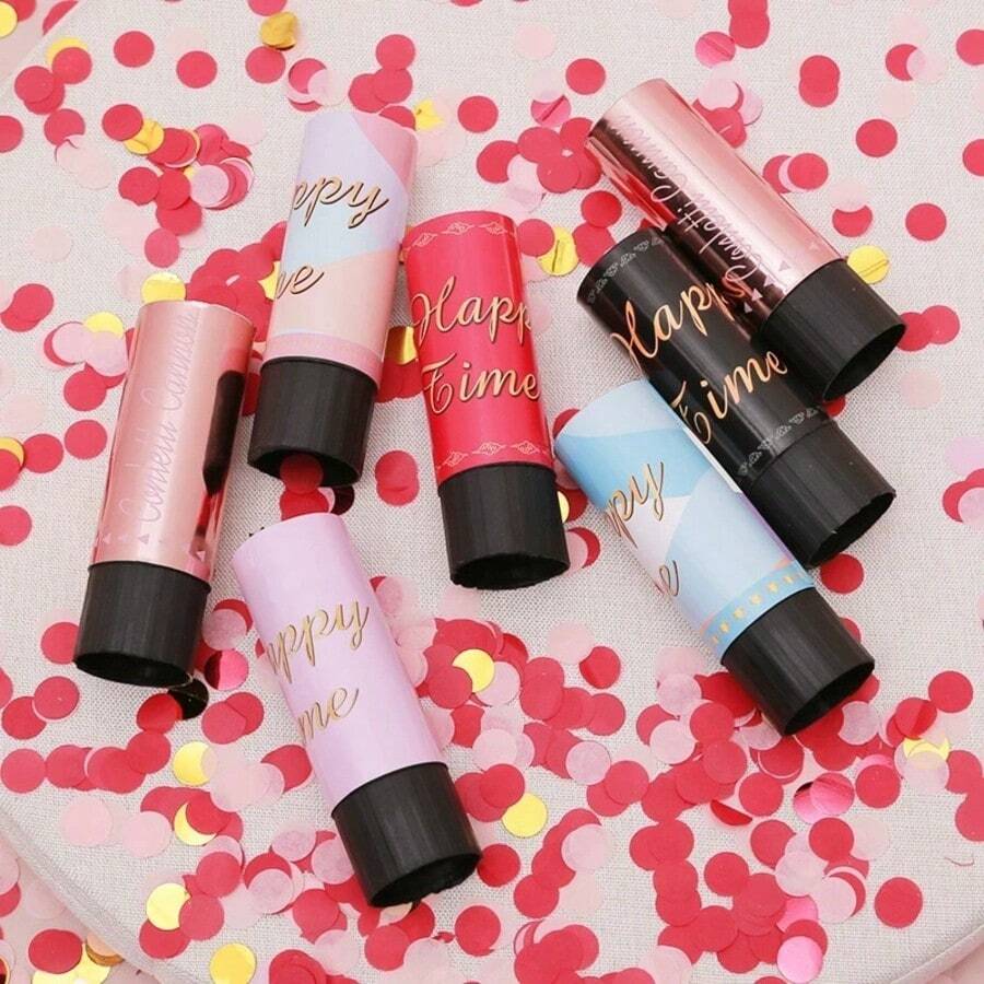 1/5/10/20个装婚礼手持彩纸礼炮，婚礼庆典鲜花喷洒器，派对用品，拍照道具，生日派对 - 彩色 - 查看 1