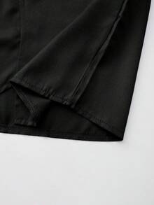 Middle Eastern Style Embroidered Robe, Black Casual Long Robe For Arab Youth, Classic Men's Robe - Black - View 7