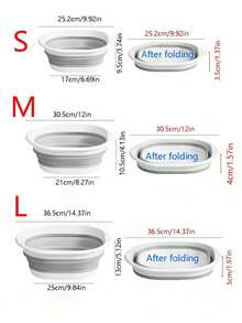 宠物浴缸，可折叠小型犬浴缸带排水口，洗脸盆，脏衣篮，通用猫狗浴缸 - 彩色 - 查看 6