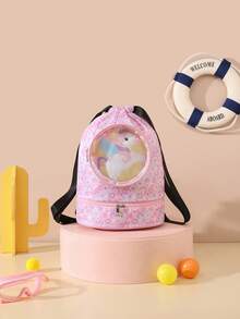 1个全新防水游泳包，带干湿分离设计，可作健身包、旅行洗漱包、大容量背包使用 - 彩色 - 查看 10