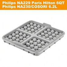 1 khuôn bánh waffle vuông - Khay nướng chống dính, phù hợp với hầu hết các loại nồi chiên không dầu 4-7 lít, có thể tái sử dụng để làm bánh waffle Bỉ, bánh pancake và đánh trứng, an toàn khi rửa bằng máy rửa chén. - Nhiều màu - Xem 15
