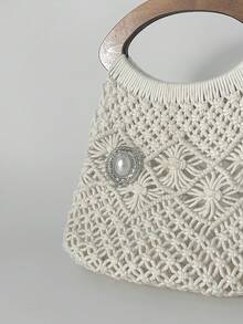 1枚女士优雅简约金属艺术造型时尚婚礼胸针，独特个性情侣魅力配饰 - 彩色 - 查看 16