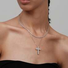 MDFUN Collares de tenis de 2 mm para mujeres/hombres - Cadena de tenis clásica con diamantes de circonita cúbica con engaste de 4 puntas chapado en oro de 18 quilates, tamaño del collar de tenis para damas de 16 a 22 pulgadas - oro - Ver 9