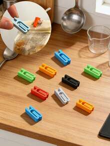 Plastic Food Sealing Clips, Bag Sealing Clips, Food Preservation Clips, Snack Bag Sealing Clips - Multicolor - View 1
