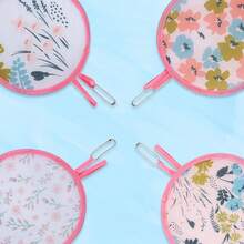 Decorative Fans - Pink Flowers - View 3