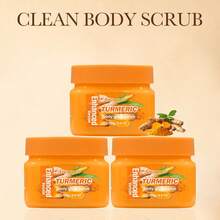 Turmeric Body Glow Scrub, Gentle Exfoliating Body Polish With Natural Turmeric Extract, Deep Cleansing & Skin Brightening, Smooths & Softens Skin, Suitable For Daily Use, Ideal For All Skin Types, Helps Improve Skin Texture & Radiance, Perfect For A Spa-Like Experience At Home - Turmeric - View 10