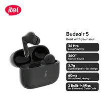 itel BudsAir 5 Semi-In-Ear Bluetooth Earbuds,Lightweight In-Ear Design,36-Hour Extended Playback,AI Translation Support ,360° Spatial Audio,60ms Low Latency - View 2