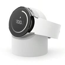 1 đế sạc silicon tương thích với Samsung Galaxy Watch 3/4, đế sạc tròn cho đầu sạc 1.26"/1.38", không bao gồm cáp sạc đồng hồ, đế sạc không dây, đế sạc, giá đỡ TPU để bàn sáng tạo tương thích với Apple Watch - Nhiều màu - Xem 6