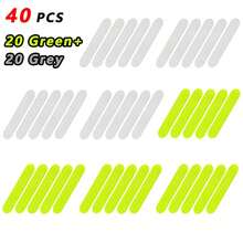 Reflective Warning Sticker Strip For Helmet, High Visibility Waterproof Reflective Tape For Night Riding And Walking, 80-10 Pcs. JIH0 - A - View 8