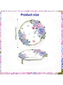 Paquete de 12/24 piezas, Manteles individuales redondos de 33 cm, Manteles individuales desechables con patrón de óxido, Adecuados para Navidad, restaurantes, cumpleaños, fiestas, banquetes, fiestas de graduación. - Ver 4