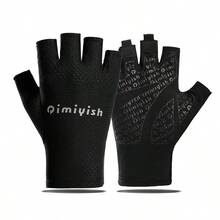 1 Pair Fingerless Sports Fitness Cycling Gloves, Unisex Fashion Accessory Women's Spring/Summer Outdoor Sports Gloves, Multi-Function Yoga Training Gloves, Breathable Cool Fabric, Thickened Shock-Absorbing Palm Pad, Non-Slip, Suitable For All Seasons - Multicolor - View 9