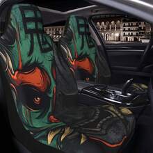 Gorilla & Demon Mask Design Universal Car Seat Covers - Ape and Ghost Face - View 5