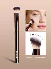 MAANGE 1/15/20件套专业化妆刷套装礼盒装，包含13支柔软化妆刷+2个化妆海绵，包括粉底刷、轮廓刷、腮红刷、高光刷、眼影刷、眉刷、睫毛刷、斜角刷、点彩刷、晕染刷，铝管化妆刷套装，柔软纤维材质，方便携带，旅行化妆刷，女士及女孩的理想礼物。 - 咖啡棕 - 查看 4