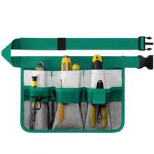 Garden Apron For Women Adjustable Tool Belt With 8 Pockets - Heavy Duty Oxford Work Belt For Gardening Construction Green - 綠色的 - 查看 1