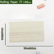 20/50 Pcs RYO 77*44mm Ultra-Thin Transparent Rolling Papers, Can Be Used With Filters And Rolling Machines, Short Size Hand-Rolled Cigarette Papers, Recommended For Use With Manual Rolling Machines. - Multicolor - View 6
