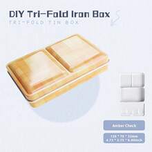 Empty Flat Metal Painting Box Classic Folding Iron Case 1pc For Watercolor Paint Subpackage Art Supplies - Single Piece - View 7