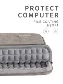 Shockproof Notebook Protect Bag PU Laptop Sleeve Compatible With Macbook - View 5