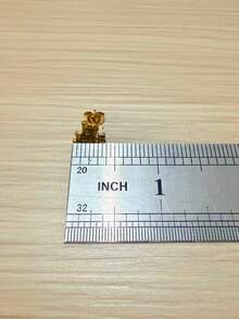 1 Pair Stainless Steel Stud Earrings For Women Students, Suitable For Daily Wear, Earrings Size Reference Image - Yellow Gold - View 7