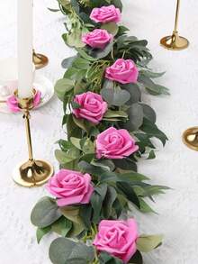 20 st konstgjorda rosblommor, naturtrogna skumrosor för gör-det-själv-bröllop, babyshower, festbord, heminredning, vårdekoration, alla hjärtans dag-present - Skrikrosa - Visa 9