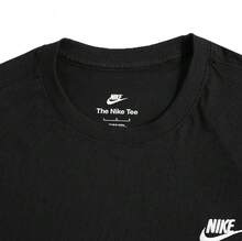 Nike Camiseta deportiva de manga larga, informal, holgada y con cuello redondo para hombre - Negro - Ver 5