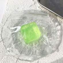 1个全新Nee Doh水果冰块挤压玩具，高透明水果冰块，超慢回弹，可塑形冰块挤压玩具，青少年及成人创意玩具，缓解压力，生日/节日礼物，3厘米水果冰块 - 彩色 - 查看 14