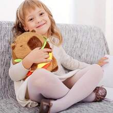 Capybara Hamburger Plush Stuffed Animal, Cute Capybara Plush Toy With Realistic Burger Design, Soft Fluffy Stuffed Doll For Kids Boys Girls, Perfect Birthday Present And Lovely Gift For Children - 無帽帽 23厘米 - 查看 11