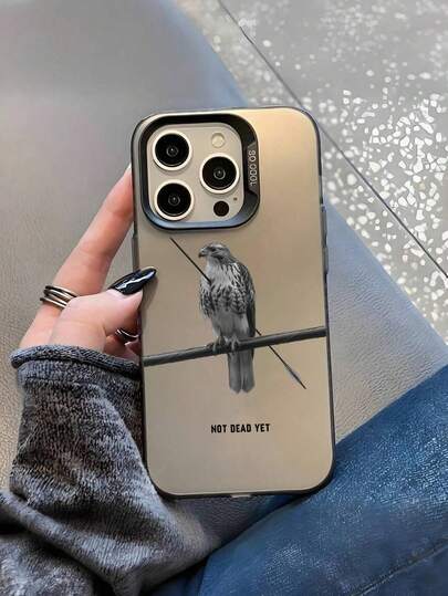 The New Series Of Creative And Fashionable IMD Laser Phone Cases ,Hawk Not Dead Yet Slogan Patterns, Classic Hybrid Phone Cases With Shock Resistance And Anti Slip, Compatible With Iphone 17/17Air/17Pro/17ProMax, 16/16Plus/16ProMax, 15.14, 13, 12, 11 Series, Suitable For Galaxy S22, S23, S24, S25 PLUS ULTRA Series, Easter Gift, Christmas/Halloween Decoration/Birthday Gift, Couple .Girlfriend, Boyfriend, Friend Or Yourself.