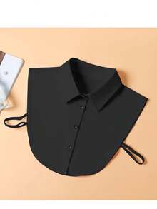 1 pieza Cuello falso desmontable, Camisa de hombre de media, Cuello de imitación, Accesorio de moda para hombres - Multicolor - Ver 3