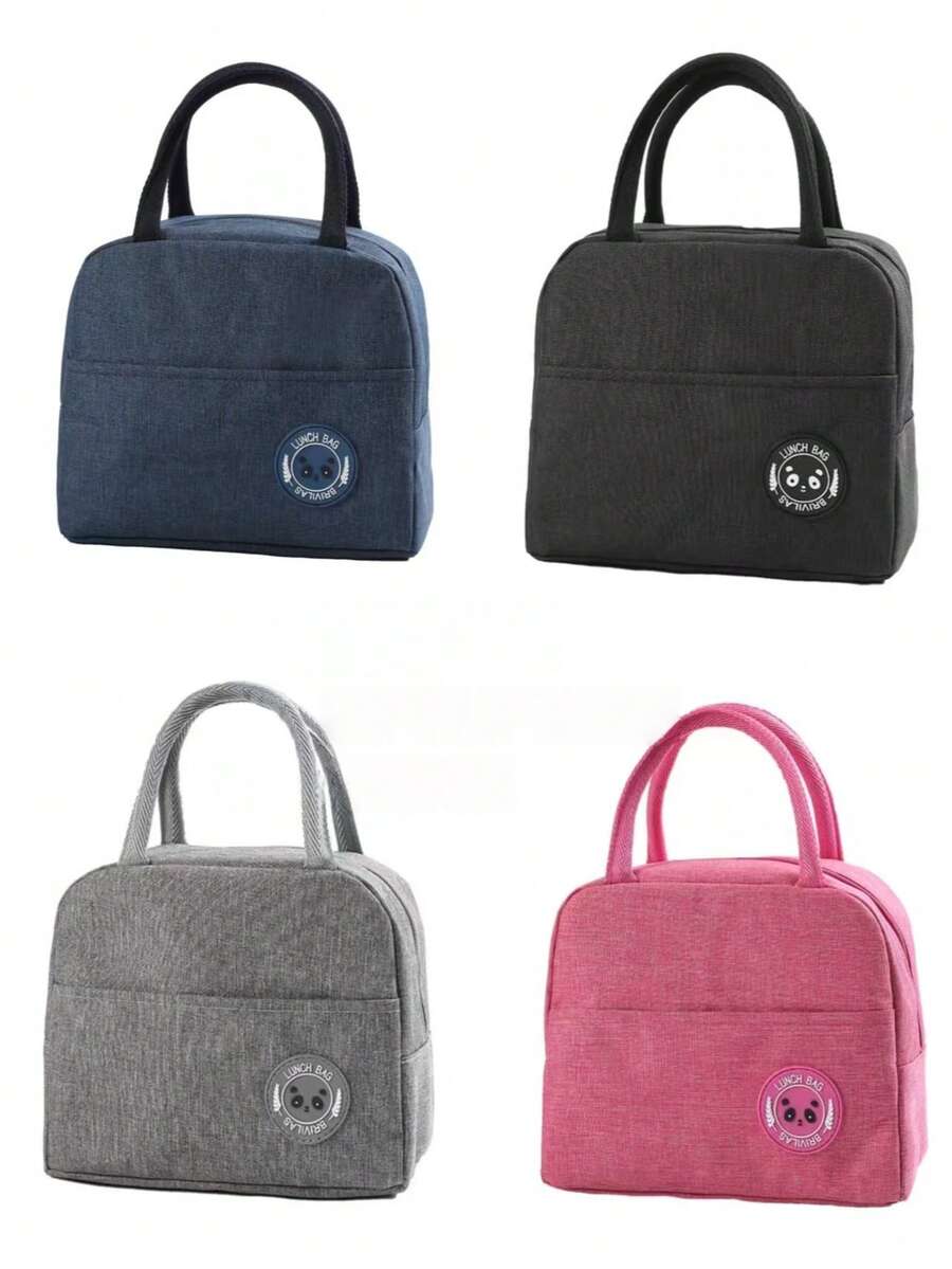 Portable Thermal Lunch Bag/Travel Bag/Cosmetic Lunch Box. Cute Design With Teddy Bear Print. Thermal Insulation That Keeps Food At The Desired Temperature. Practical Carrying Handle. Easy To Clean. Resistant And Durable For Daily Use. - Aleatório - 查看 1
